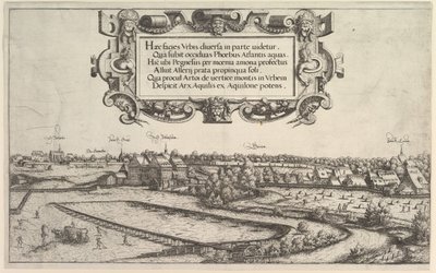 Utsikt över Nürnberg från väster, 1552. av Hans Sebald Lautensack