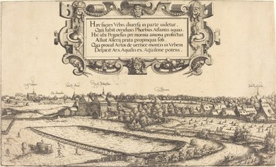 Utsikt över Nürnberg från väst [vänster sektion], 1552. av Hans Sebald Lautensack