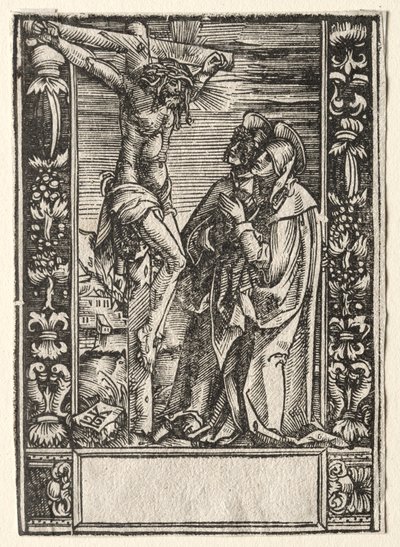 St. Maria och St. Johannes före korset av Hans Springinklee