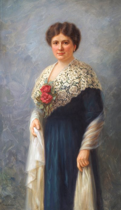 porträtt av en dam av Hans Stalzer