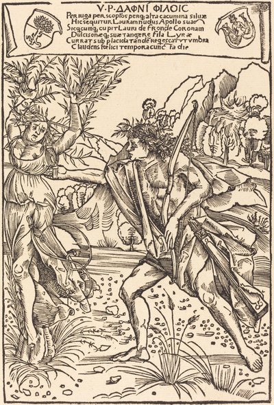 Apollo och Daphne av Hans Süss von Kulmbach