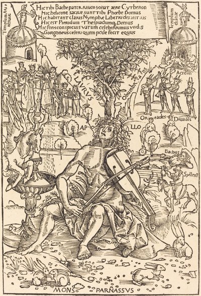 Apollon på Parnassus av Hans Süss von Kulmbach
