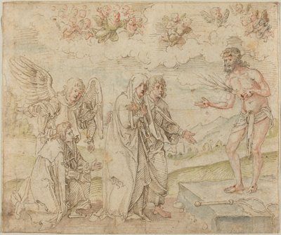 Maria och Johannes inför sorgemannen av Hans Süss von Kulmbach