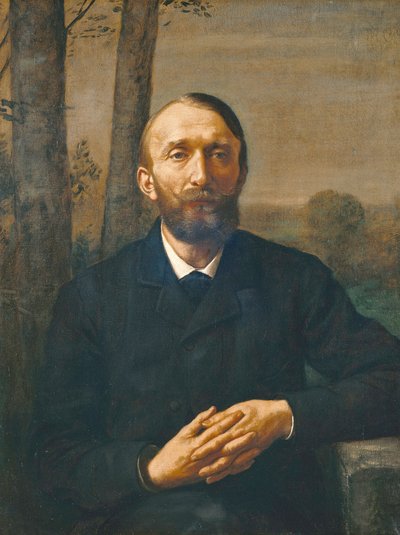 Porträtt av konstteoretikern Conrad Fiedler av Hans Thoma