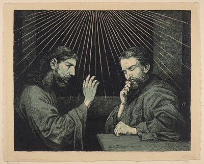 Kristus och Nikodemos av Hans Thoma