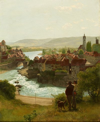 Rhen vid Laufenburg av Hans Thoma