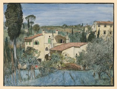 En villa i utkanten av Florens av Hans Thoma