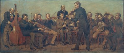 Lantligt musikband av Hans Thoma