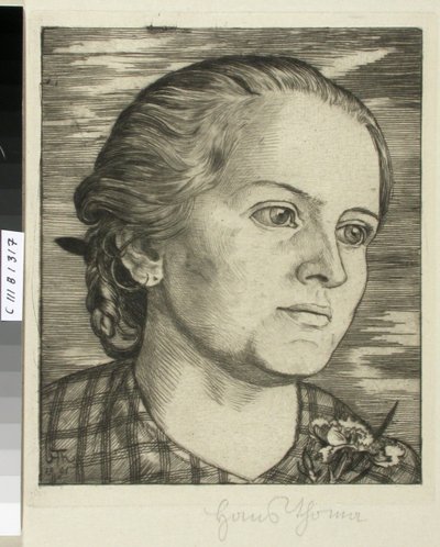 Porträtt av en kvinna av Hans Thoma