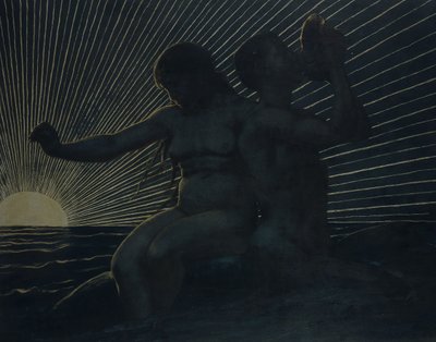 Triton-paret, 1892 av Hans Thoma