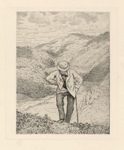 Vandrare i bergen av Hans Thoma