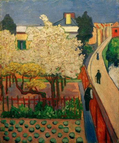 Blommande fruktträd (Endenich) av Hans Thuar