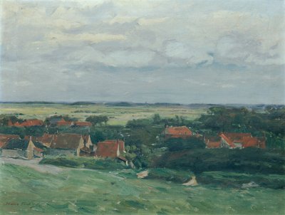 Holländskt landskap av Hans Tichy
