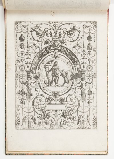 Tallrik 15, från Grotteßco på olika sätt (Various Grotesques) av Hans Vredeman de Vries