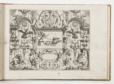 Tallrik 20, från Grotteßco på olika sätt (Various Grotesques) av Hans Vredeman de Vries