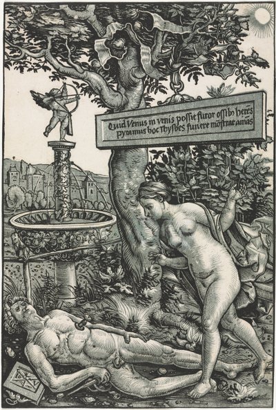 Pyramus och Thisbe, ca. 1510 av Hans Wechtlin