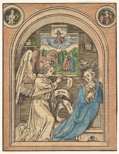 Bebådelsen, sent 1400-tidigt 1500-tal. av Hans Wechtlin the Elder