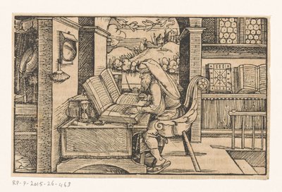Cicero i sitt arbetsrum av Hans Weiditz (II) (attributed to)