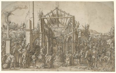 Tillbedjan av kungarna av Hans Weiditz (II) (attributed to)