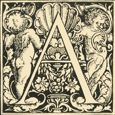 A - Ett alfabet av Hans Weiditz, c1520-1521, 1908. av Hans Weiditz