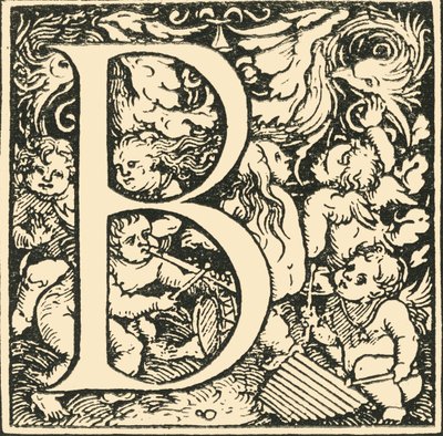 B - Ett alfabet av Hans Weiditz, c1520-1521, 1908. av Hans Weiditz