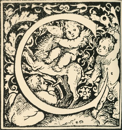 C - Ett alfabet av Hans Weiditz, c1520-1521, 1908. av Hans Weiditz