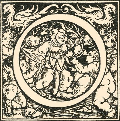 O - An Alphabet av Hans Weiditz, c1520-1521, 1908. av Hans Weiditz