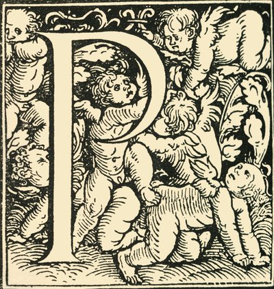 P - An Alphabet av Hans Weiditz, c1520-1521, 1908. av Hans Weiditz