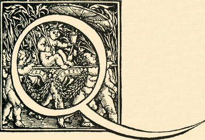 Q - An Alphabet av Hans Weiditz, c1520-1521, 1908. av Hans Weiditz