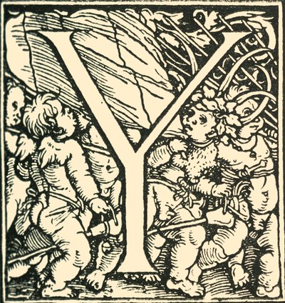 Y - An Alphabet av Hans Weiditz, c1520-1521, 1908. av Hans Weiditz