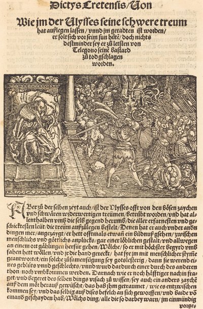 Sida från Trojan War - Ausberg av Hans Weiditz, II