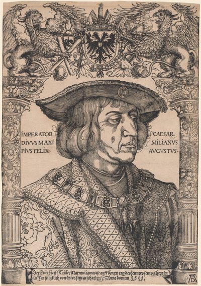 Kejsar Maximilian I av Hans Weiditz, II, after Albrecht Dürer