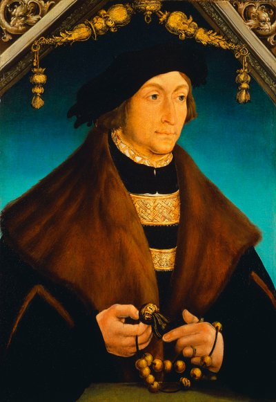Porträtt av Pfalzgreven George av Wittelsbach, biskop av Speyer, av Hans Wertinger