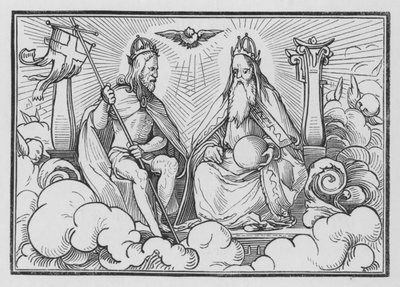 En förutsägelse om Kristi rike, Psalm CX, 1 av Hans after Holbein the Younger