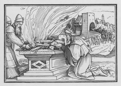 Ahaz Reigneth Very Wickedly, 2 Kings XVI, 12 av Hans after Holbein the Younger