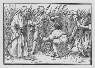 Ruth Gleaneth på Boas fält, Ruth II, 5 av Hans after Holbein the Younger