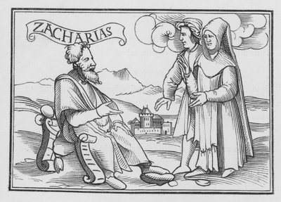 Sakarias uppmanar till omvändelse, Sakarja I, 3 av Hans after Holbein the Younger