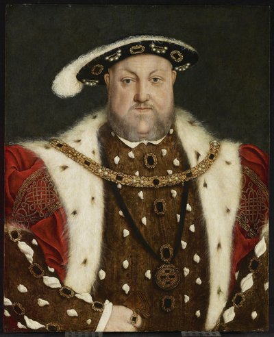 Porträtt av Henrik VIII, andra hälften av 1500-talet (olja på ekpanel) av Hans circle of Holbein the Younger