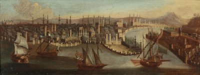 Utsikt över Konstantinopel. av Hans de Jode
