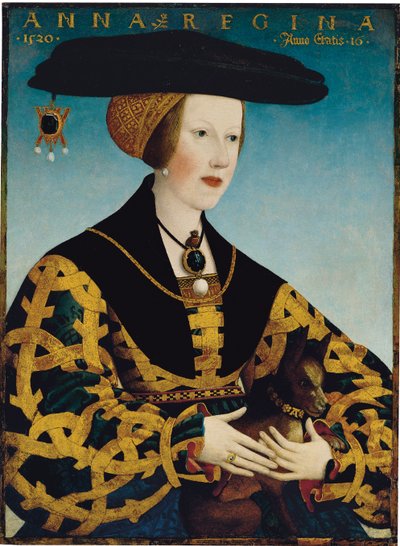 Porträtt av drottning Anne av Ungern av Hans or Johan Maler