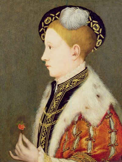 Kung Edward V (1537-53) av Hans school of Holbein