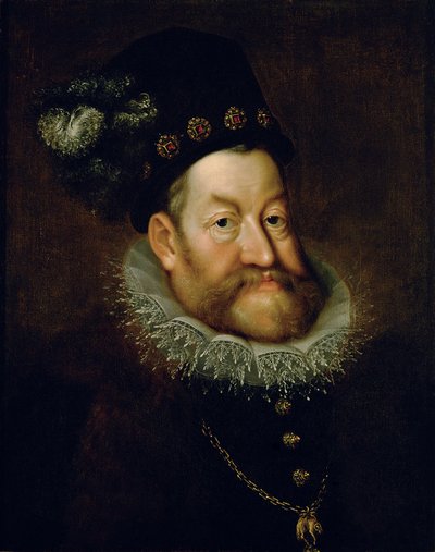 Tyska: Kejsar Rudolf II. (1552-1612) Porträtt av kejsar Rudolf II av Hans von Aachen
