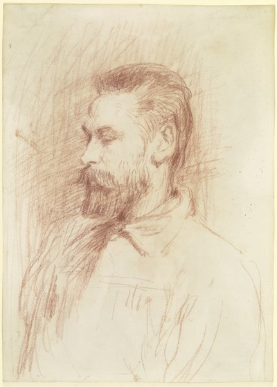 Porträtt av Peter Bruckmann av Hans von Marées