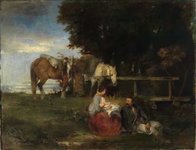 Vila vid skogsbrynet av Hans von Marées