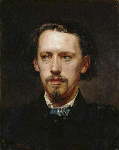 Porträtt av Heinrich Anton Heger 1832-1888, 1861. av Hans von Marées