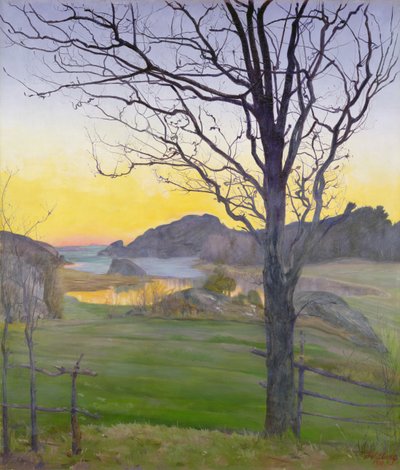 Höstlandskap av Harald Oscar Sohlberg