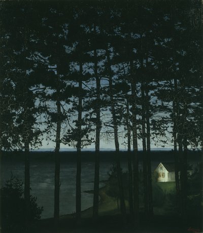 Fiskarstuga, 1906 av Harald Oscar Sohlberg