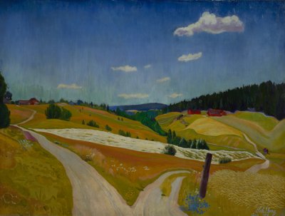 Åkerns skörd av Harald Oscar Sohlberg