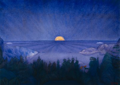 Månens uppgång av Harald Oscar Sohlberg