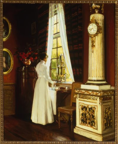 H.Slott-Möller, Morgonkaffe / Måleri, 1914 av Harald Slott-Moller